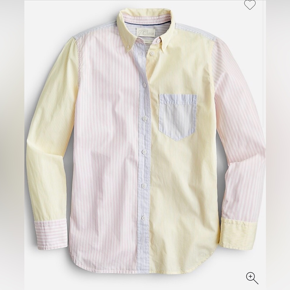 J. Crew Classic-fit cotton poplin shirt in
cocktail stripe
Item BI507